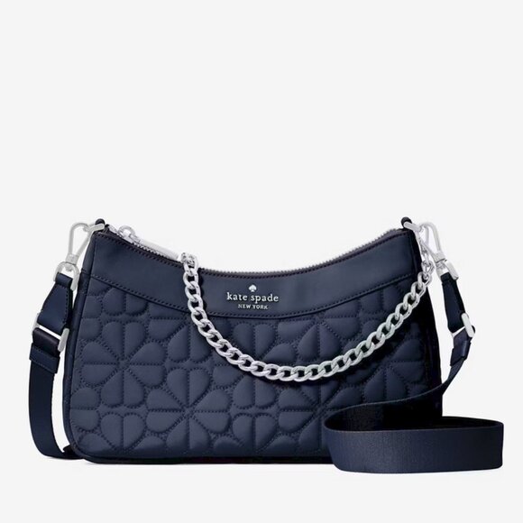 Kate Spade New York Spade Flower Quilted Fabric Convertible Crossbody - Gorgeous - Picture 2 of 7